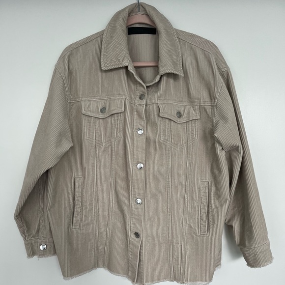 Oversized Corduroy Shacket - Picture 1 of 2